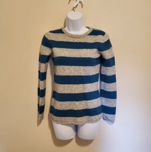 Teal and gray women's sweater